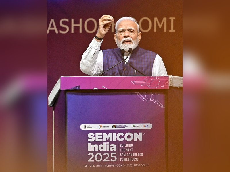 Prime Minister Narendra Modi inaugurated Semicon India 2025 at Yashobhoomi in New Delhi