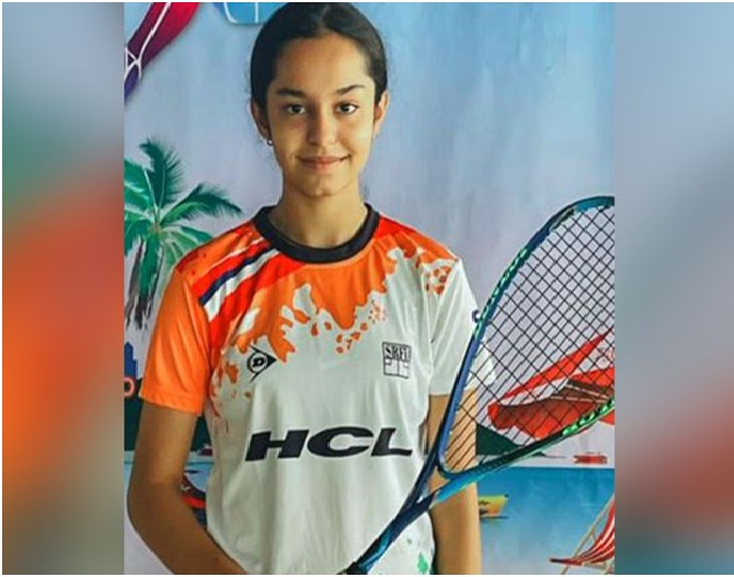 Indian squash player Anahat Singh won the women’s title at the Indian Open in Indore