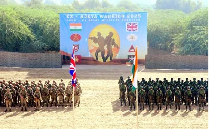 India–UK Joint Military Exercise ‘AJEYA WARRIOR-25’ commenced in Rajasthan