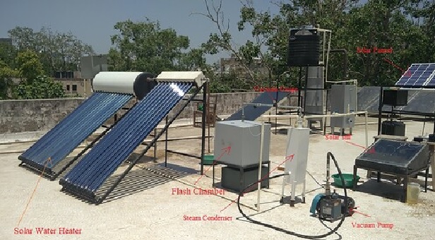 Indian Institute of Science (IISc) researchers developed a siphon-driven thermal desalination system