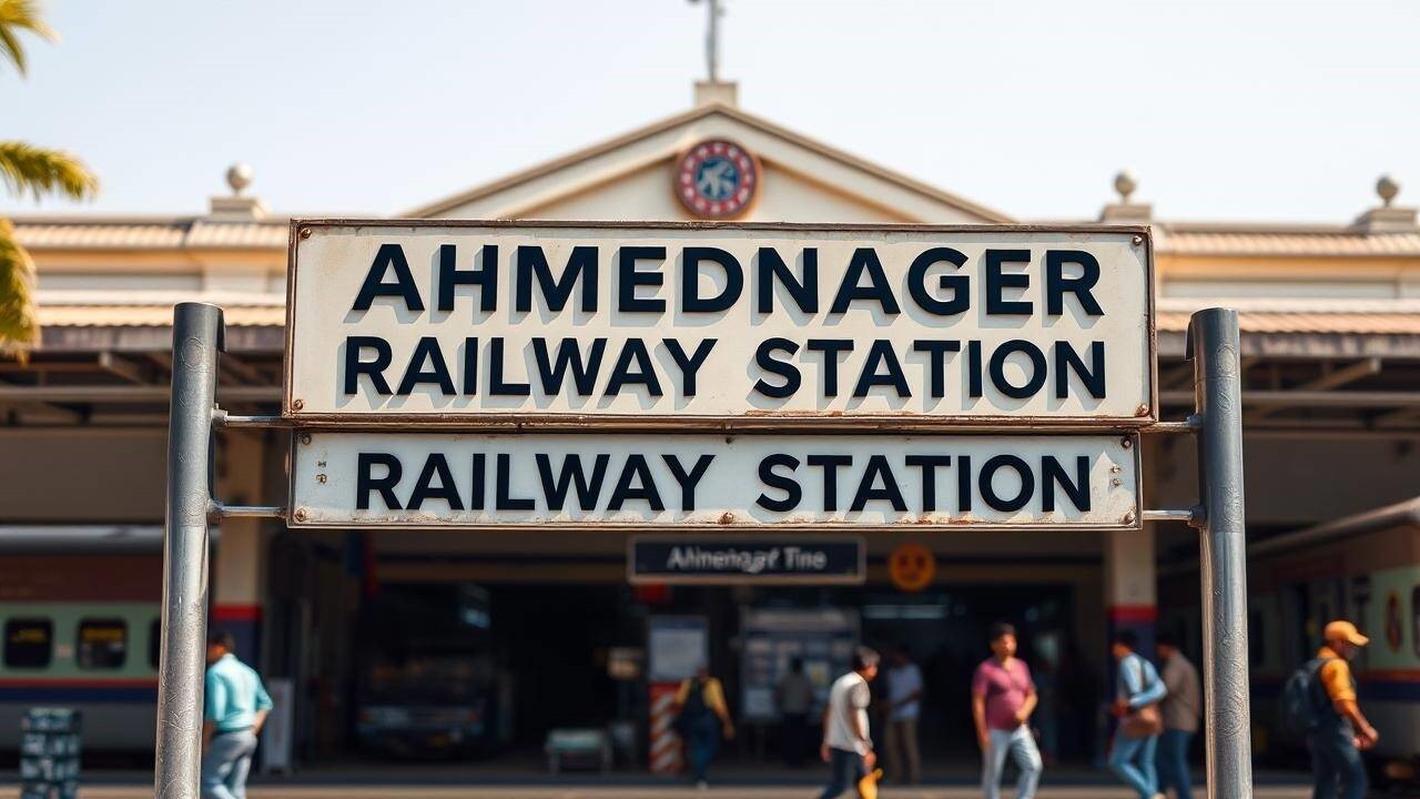 Ahmednagar railway station has been officially renamed to Ahilyanagar