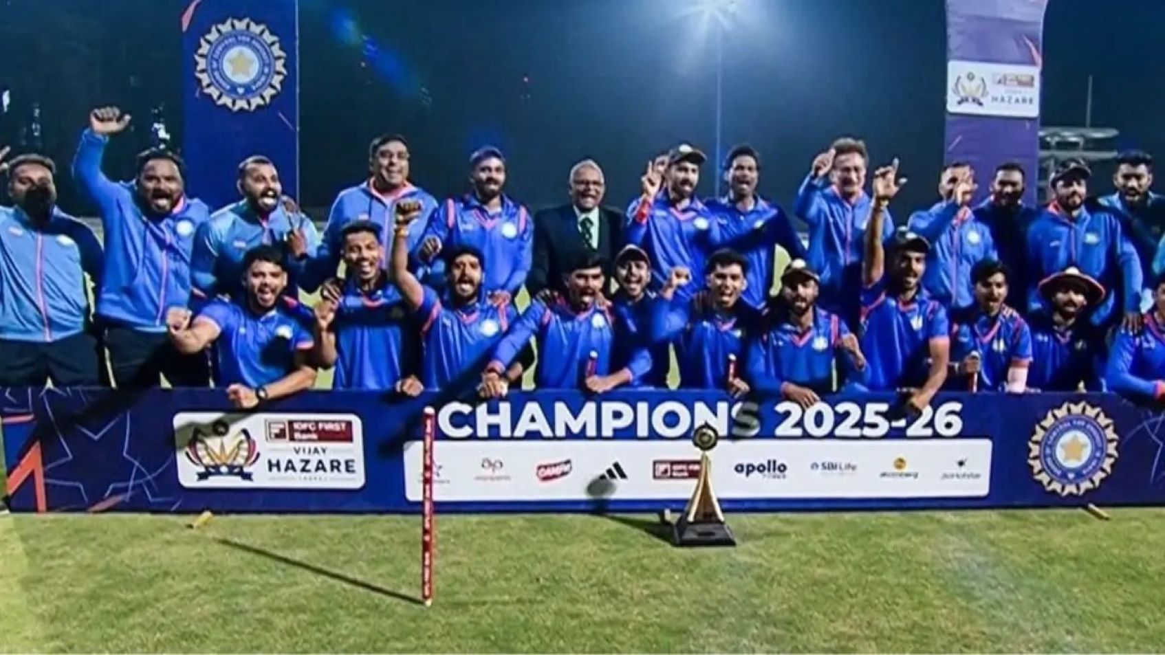 Vidarbha won the Vijay Hazare Trophy title for the first time