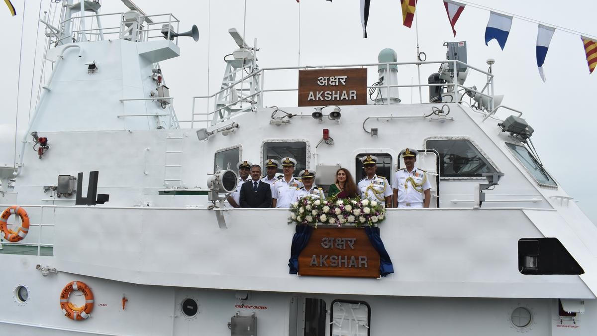 ICGS Akshar was officially commissioned into the Indian Coast Guard at Karaikal, Puducherry
