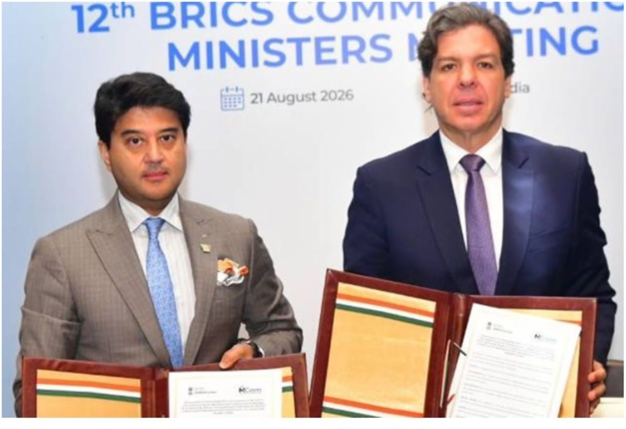India and Brazil signed a Memorandum of Understanding in Pune to expand cooperation in telecommunications and Information and Communications Technologies