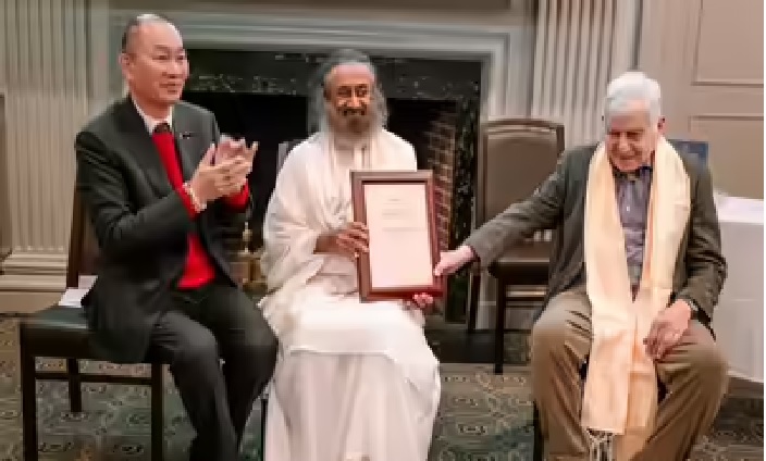 Sri Sri Ravi Shankar has been awarded 2025 World Leader for Peace and Security Award